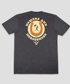 Baseballism Youth Homers and Horseshoes Charcoal T-Shirt