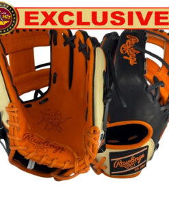 Rawlings Custom PRO204U-2 11.5" Infielders Glove - Black/Orange